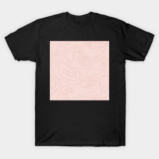 Pink Topography Pattern T-Shirt